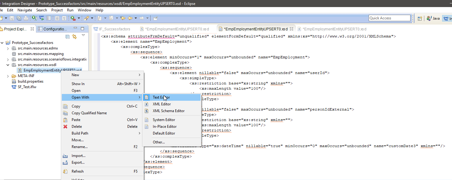 SuccessFactors ODATA API XSD Integration with SAP PI/PO